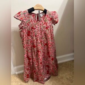 Roller Rabbit Pink and Red Floral Kids Dress